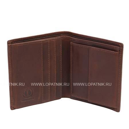 бумажник klondike dawson, натуральная кожа в коричневом цвете, 9,5 х 2 х 10,5 см kd1118-03 KLONDIKE 1896