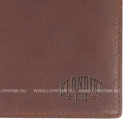 бумажник klondike dawson, натуральная кожа в коричневом цвете, 12 х 2 х 9,5 см kd1119-03 KLONDIKE 1896