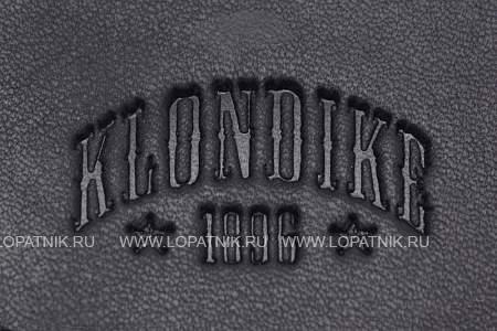 монетница klondike dawson, натуральная кожа в черном цвете, 8,5 х 2 х 7,5 см kd1123-01 KLONDIKE 1896