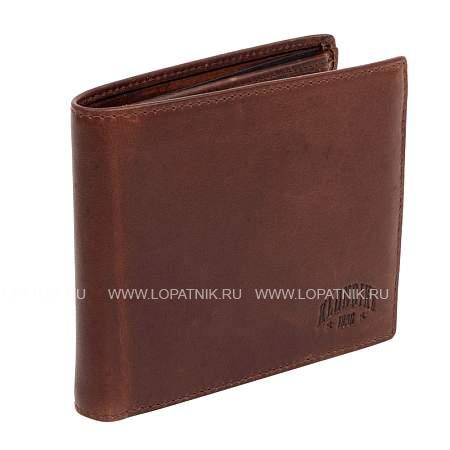 бумажник klondike dawson, натуральная кожа в коричневом цвете, 12,5 х 2,5 х 9,5 см kd1124-03 KLONDIKE 1896