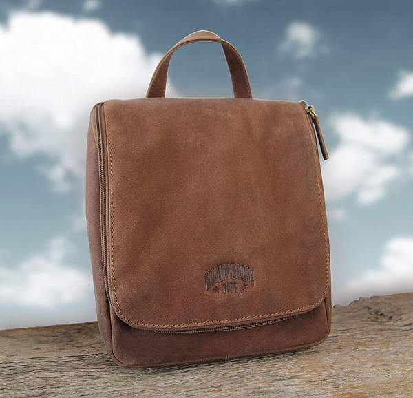 Несессер KLONDIKE «Blake», винтажная кожа в коричневом цвете, 22 х 28 х 7,5 см KD1034-02 KLONDIKE 1896, Артикул: KD1034-02 фото №1