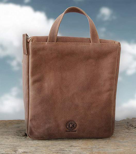 Несессер KLONDIKE «Blake», винтажная кожа в коричневом цвете, 22 х 28 х 7,5 см KD1034-02 KLONDIKE 1896, Артикул: KD1034-02 фото №1