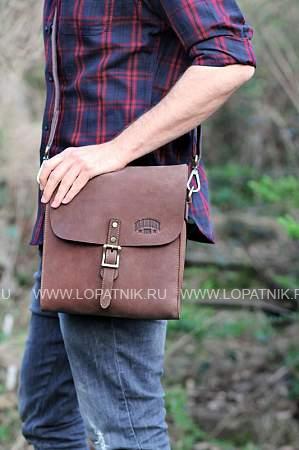 сумка klondike «brad», винтажная кожа в коричневом цвете, 25 х 28 х 7 см kd1035-02 KLONDIKE 1896