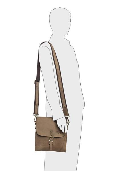 Сумка KLONDIKE «Brad», винтажная кожа в коричневом цвете, 25 х 28 х 7 см KD1035-02 KLONDIKE 1896, Артикул: KD1035-02 фото №1