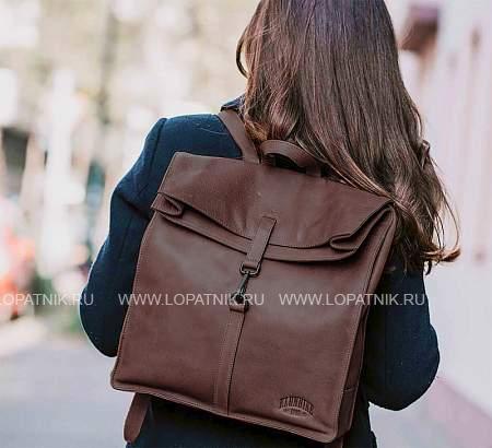 рюкзак-сумка klondike digger «mara», натуральная кожа в темно-коричневом цвете, 32,5 x 36,5 x 11 см kd1070-03 KLONDIKE 1896