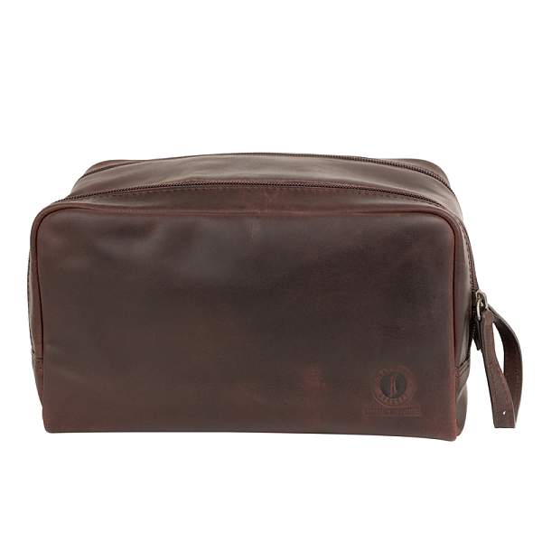 Несессер KLONDIKE DIGGER «Tad», натуральная кожа в темно-коричневом цвете, 25 x 17 x 15 см KD1046-03 KLONDIKE 1896, Артикул: KD1046-03 фото №1