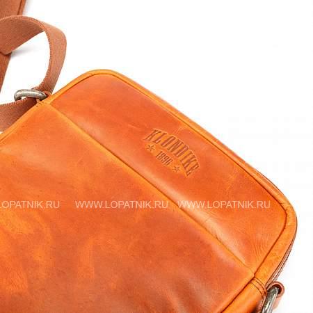 сумка через плечо klondike digger «jake», натуральная кожа цвета коньяк, 26 x 22 x 7 см kd1047-04 KLONDIKE 1896