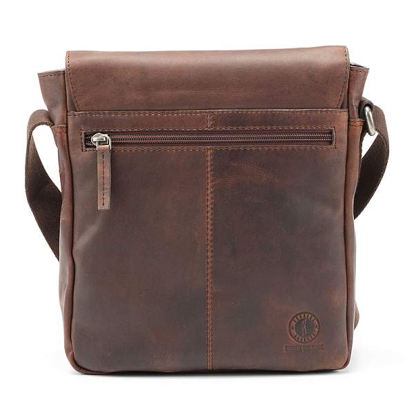 Сумка через плечо KLONDIKE DIGGER «Erin», натуральная кожа в темно-коричневом цвете, 25 x 28 x 6 см KD1049-03 KLONDIKE 1896, Артикул: KD1049-03 фото №1