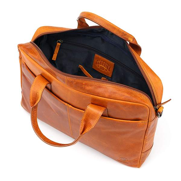 Сумка KLONDIKE DIGGER «Mavis», натуральная кожа цвета коньяк, 32 x 40 x 8 см KD1051-04 KLONDIKE 1896, Артикул: KD1051-04 фото №1