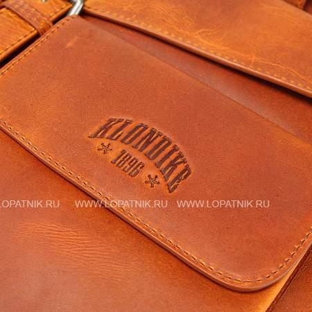 сумка klondike digger «carl», натуральная кожа цвета коньяк, 42 x 30 x 9 см kd1053-04 KLONDIKE 1896