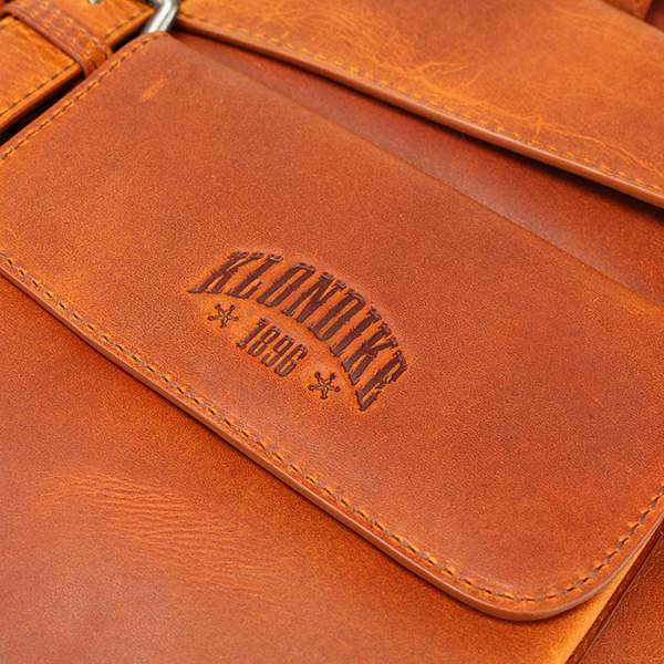 Сумка KLONDIKE DIGGER «Carl», натуральная кожа цвета коньяк, 42 x 30 x 9 см KD1053-04 KLONDIKE 1896, Артикул: KD1053-04 фото №1