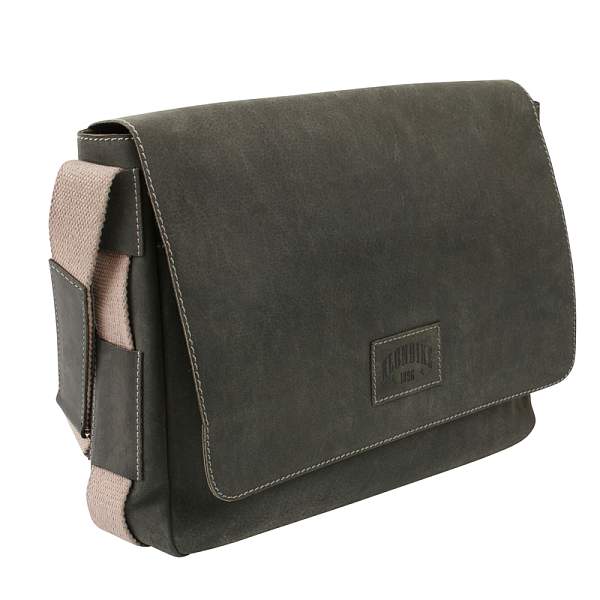 Сумка KLONDIKE Native, натуральная кожа в черном цвете, 39 х 10 х 31 см KD1125-01 KLONDIKE 1896, Артикул: KD1125-01 фото №1