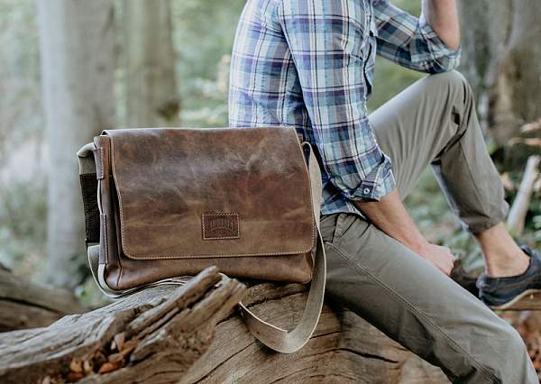 Сумка KLONDIKE Native, натуральная кожа в коричневом цвете, 39 х 10 х 31 см KD1125-03 KLONDIKE 1896, Артикул: KD1125-03 фото №1