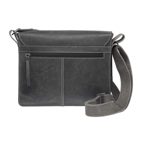 Сумка KLONDIKE Native, натуральная кожа в черном цвете, 30 х 7 х 25 см KD1126-01 KLONDIKE 1896, Артикул: KD1126-01 фото №1