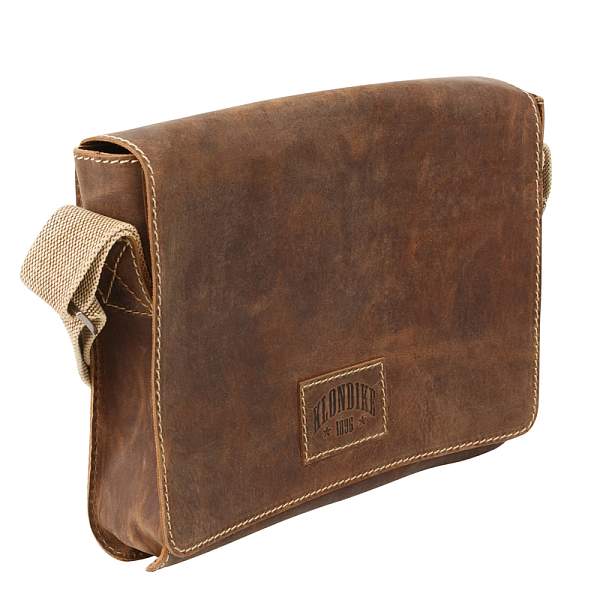 Сумка KLONDIKE Native, натуральная кожа в коричневом цвете, 30 х 7 х 25 см KD1126-03 KLONDIKE 1896, Артикул: KD1126-03 фото №1