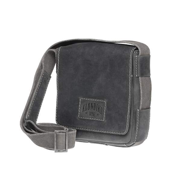 Сумка-планшет KLONDIKE Native, натуральная кожа в черном цвете, 23 х 7 х 24 см KD1127-01 KLONDIKE 1896, Артикул: KD1127-01 фото №1