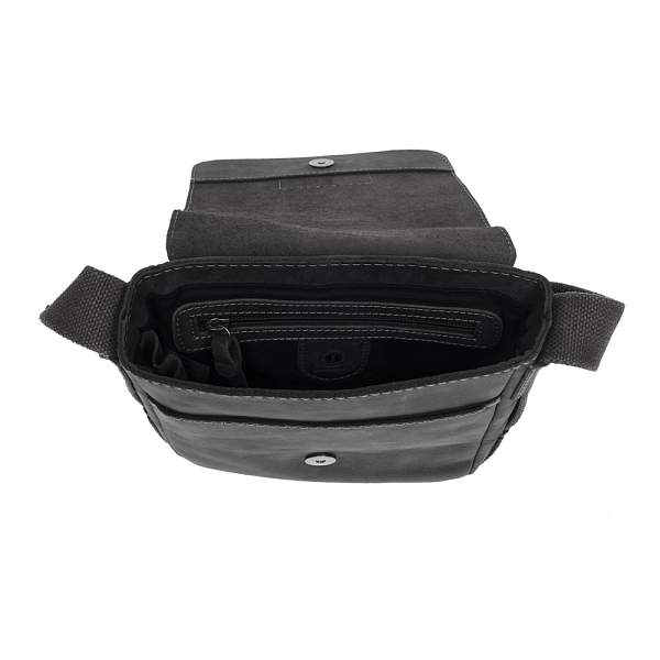 Сумка-планшет KLONDIKE Native, натуральная кожа в черном цвете, 23 х 7 х 24 см KD1127-01 KLONDIKE 1896, Артикул: KD1127-01 фото №1