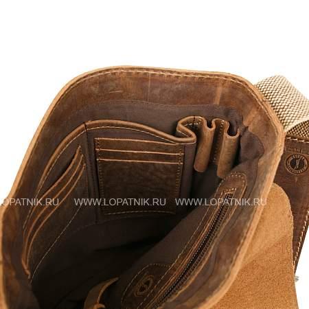 сумка-планшет klondike native, натуральная кожа в коричневом цвете, 23 х 7 х 24 см kd1127-03 KLONDIKE 1896
