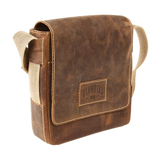 Сумка-планшет KLONDIKE Native, натуральная кожа в коричневом цвете, 23 х 7 х 24 см KD1127-03 KLONDIKE 1896, Артикул: KD1127-03 фото №1