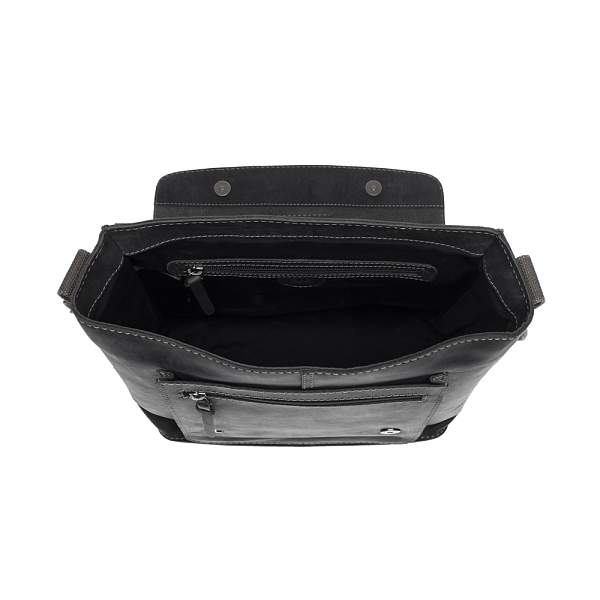 Сумка KLONDIKE Native, натуральная кожа в черном цвете, 35 х 13 х 36 см KD1129-01 KLONDIKE 1896, Артикул: KD1129-01 фото №1