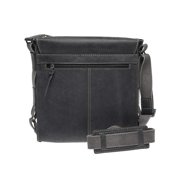 Сумка KLONDIKE Native, натуральная кожа в черном цвете, 35 х 13 х 36 см KD1129-01 KLONDIKE 1896, Артикул: KD1129-01 фото №1