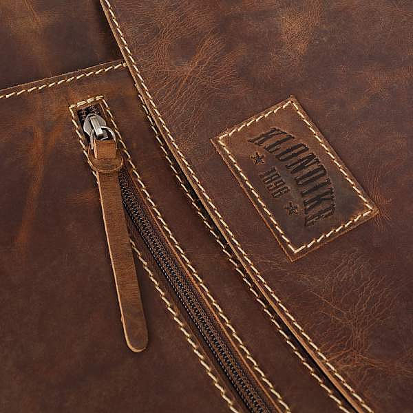 Сумка KLONDIKE Native, натуральная кожа в коричневом цвете, 35 х 13 х 36 см KD1129-03 KLONDIKE 1896, Артикул: KD1129-03 фото №1