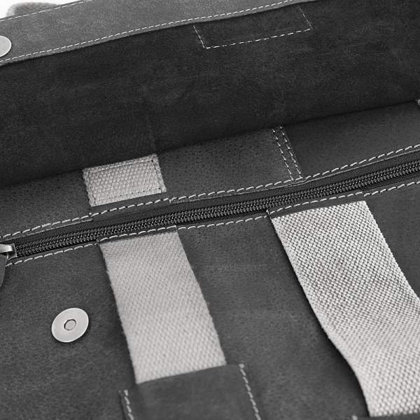 Сумка KLONDIKE Native, натуральная кожа в черном цвете, 44 х 10 х 33 см KD1130-01 KLONDIKE 1896, Артикул: KD1130-01 фото №1