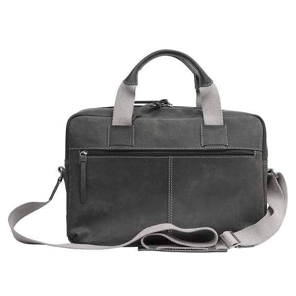 Сумка KLONDIKE Native, натуральная кожа в черном цвете, 44 х 10 х 33 см KD1130-01 KLONDIKE 1896, Артикул: KD1130-01 фото №1