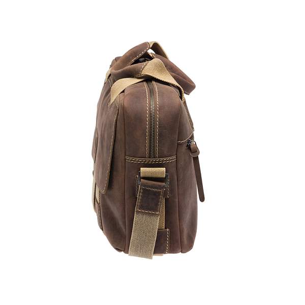 Сумка KLONDIKE Native, натуральная кожа в коричневом цвете, 44 х 10 х 33 см KD1130-03 KLONDIKE 1896, Артикул: KD1130-03 фото №1