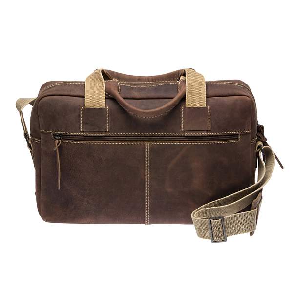 Сумка KLONDIKE Native, натуральная кожа в коричневом цвете, 44 х 10 х 33 см KD1130-03 KLONDIKE 1896, Артикул: KD1130-03 фото №1