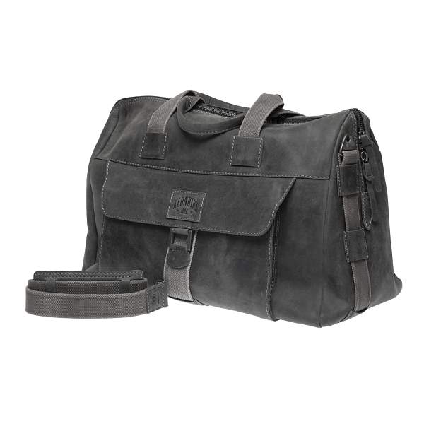 Сумка дорожная KLONDIKE Native, натуральная кожа в черном цвете, 52 х 25 х 35 см KD1133-01 KLONDIKE 1896, Артикул: KD1133-01 фото №1