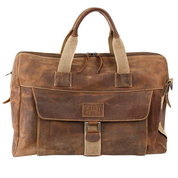 Сумка дорожная KLONDIKE Native, натуральная кожа в коричневом цвете, 52 х 25 х 35 см KD1133-03 KLONDIKE 1896, Артикул: KD1133-03 фото №1