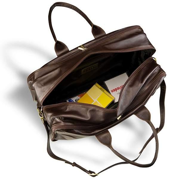 Дорожная сумка с портпледом BRIALDI Lancaster (Ланкастер) brown BR07402CA Коричневый Brialdi, Артикул: BR07402CA фото №1