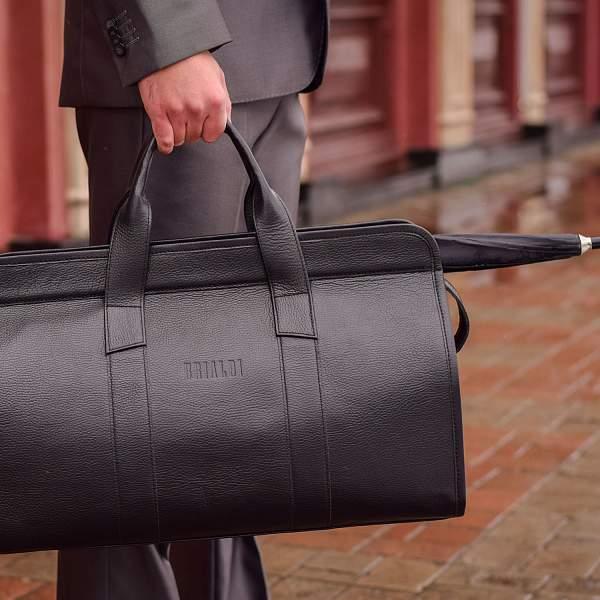 Дорожная сумка BRIALDI Crown (Краун) relief black BR30867AN Черный Brialdi, Артикул: BR30867AN фото №1