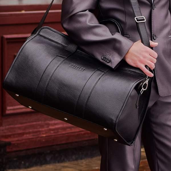 Дорожная сумка BRIALDI Crown (Краун) relief black BR30867AN Черный Brialdi, Артикул: BR30867AN фото №1