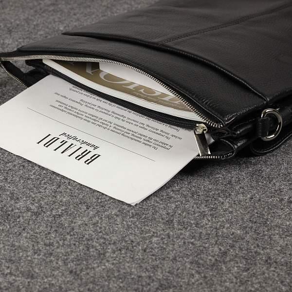 Вертикальная сумка через плечо BRIALDI Delphi (Делфи) relief black BR34388VN Черный Brialdi, Артикул: BR34388VN фото №1