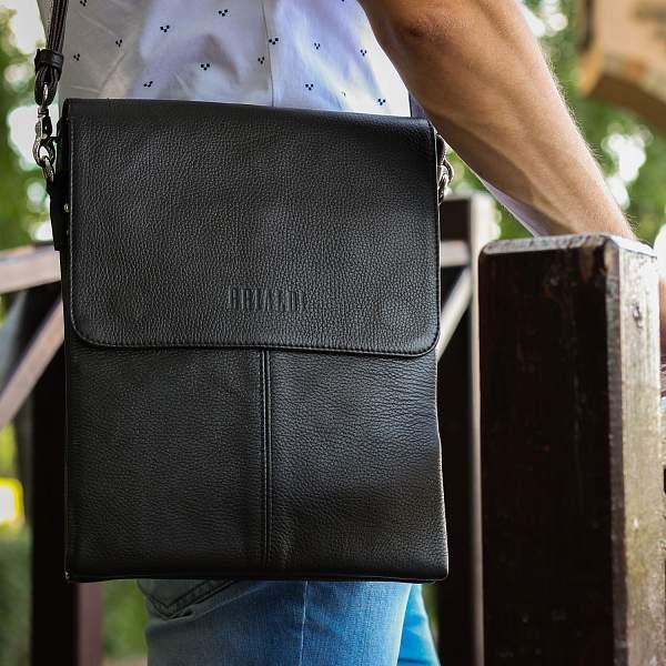 Вертикальная сумка через плечо BRIALDI Delphi (Делфи) relief black BR34388VN Черный Brialdi, Артикул: BR34388VN фото №1