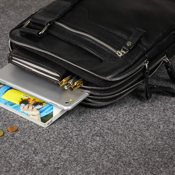 Вертикальная сумка через плечо BRIALDI Taller (Таллер) relief black BR34410TO Черный Brialdi, Артикул: BR34410TO фото №1