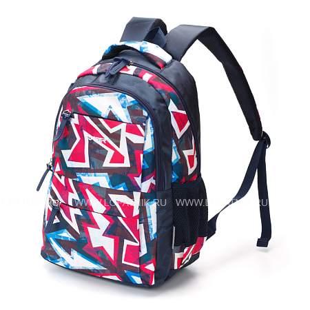 рюкзак torber class x, темно-синий с розовым орнаментом, полиэстер, 45 x 30 x 18 см t2602-nav-blu Torber