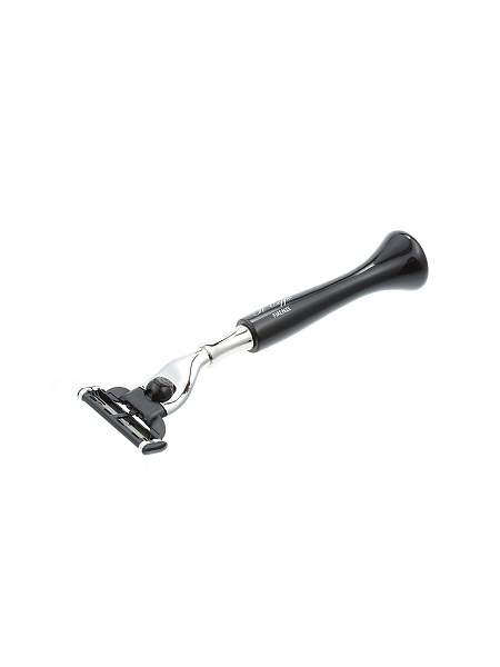 Бритвенный набор IL Ceppo: станок, помазок, чаша, подставка, черный цвет SET-S112BNMTG IL CEPPO, Артикул: SET-S112BNMTG фото №1