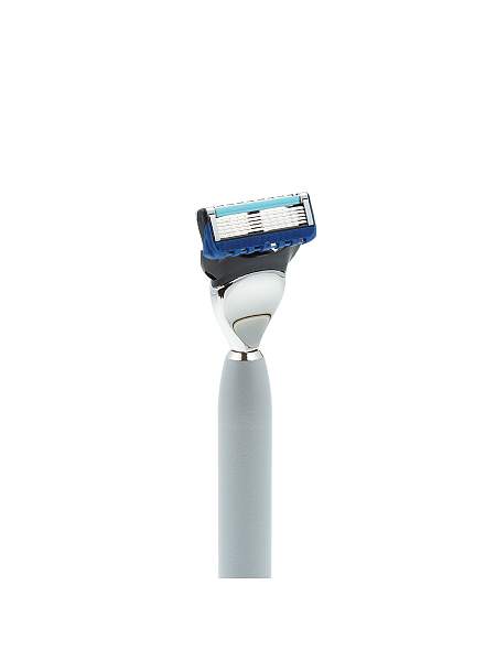 Бритвенный набор IL Ceppo: станок, помазок, подставка, серебристо-черный матовый цвет SET-S111P3FT IL CEPPO, Артикул: SET-S111P3FT фото №1