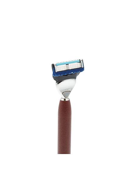 Бритвенный набор IL Ceppo: станок, помазок, подставка, красно-черный матовый цвет SET-S111P4FT IL CEPPO, Артикул: SET-S111P4FT фото №1