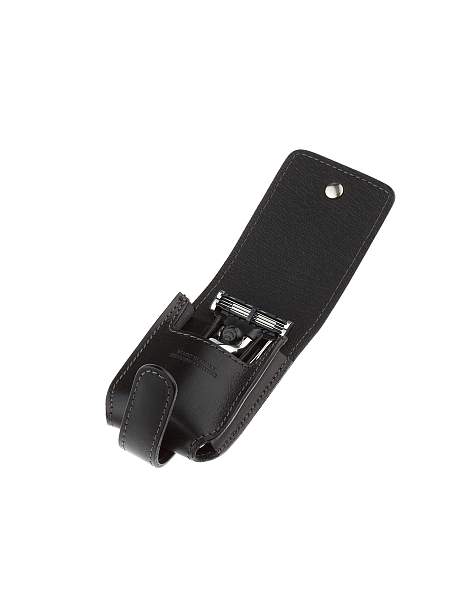 Дорожный бритвенный набор IL Ceppo в черном чехле: станок, пинцет, книпсер SET-SV1209N IL CEPPO, Артикул: SET-SV1209N фото №1