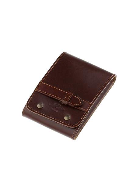 Дорожный набор для усов и бороды IL Ceppo в коричневом чехле: щетка, расческа, ножницы SET-SV075BAFM IL CEPPO, Артикул: SET-SV075BAFM фото №1