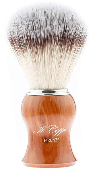 Помазок для бритья IL Ceppo, пластик, синтетический ворс, рукоять - коричневый глянцевый цвет PE315S IL CEPPO, Артикул: PE315S фото №1