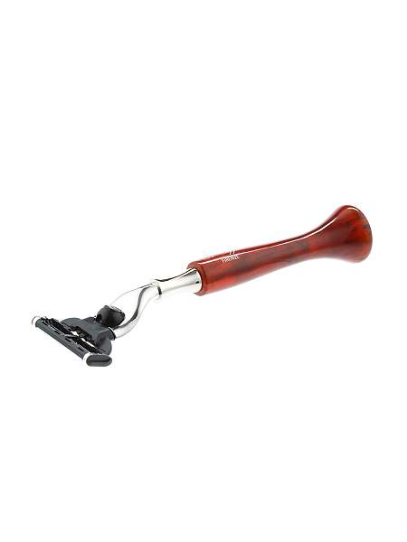 Станок для бритья IL Ceppo, MACH3, каучуковая смола, рукоять - коричневый цвет R-BOB-RTM IL CEPPO, Артикул: R-BOB-RTM фото №1