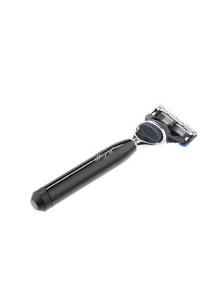 Станок для бритья IL Ceppo, FUSION, алюминий, никелированная латунь, черный глянцевый цвет RA302F IL CEPPO, Артикул: RA302F фото №1