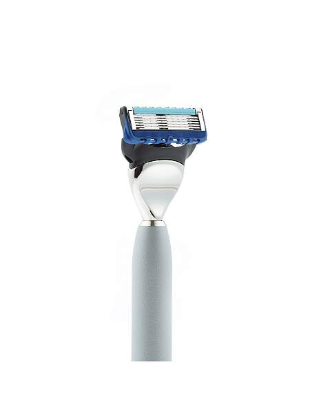 Станок для бритья IL Ceppo, FUSION, алюминий, никелированная латунь, серебристо-черный матовый цвет RA303F IL CEPPO, Артикул: RA303F фото №1