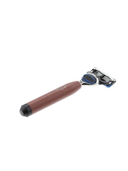 Станок для бритья IL Ceppo, FUSION, алюминий, никелированная латунь, красно-черный матовый цвет RA304F IL CEPPO, Артикул: RA304F фото №1