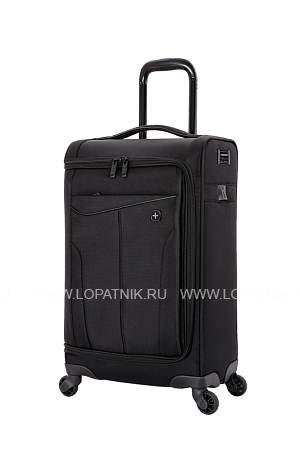 чемодан wenger getaway, цвет черный, полиэстер 720x720d добби, 35x20x63 см, 44 л 6067202147 Wenger
